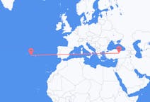 Flights from Horta, Azores, Portugal to Sivas, Turkey