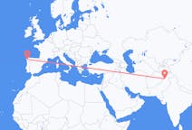 Flyrejser fra Peshawar til Santiago de Compostela