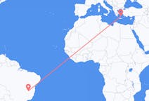 Flights from Montes Claros, Brazil to Santorini, Greece