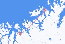 Vluchten van Hammerfest naar Sørkjosen