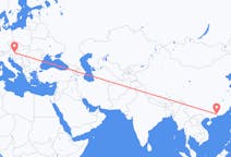Flyrejser fra Guangzhou, Kina til Graz, Østrig