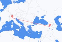 Flyrejser fra Ağrı, Tyrkiet til Milano, Italien