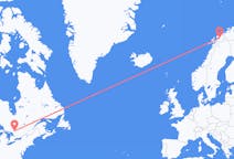 Vols de North Bay, le Canada vers Bardufoss, Norvège