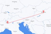 Flyreiser fra Budapest, Ungarn til Milano, Italia