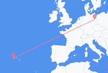 Fly fra Horta, Azores til Berlin