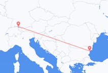 Flyrejser fra Varna, Bulgarien til Friedrichshafen, Tyskland
