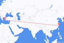 Flyg från Taizhou, Jiangsu, Kina till Bodrum, Turkiet