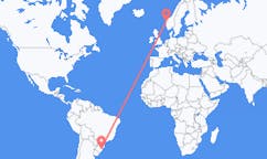 Flyrejser fra Porto Alegre, Brasilien til Florø, Norge