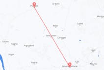 Flyreiser fra Brive-la-gaillarde, Frankrike til Poitiers, Frankrike