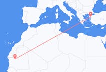 出发地 毛里塔尼亚阿塔爾目的地 土耳其埃德雷米特的航班
