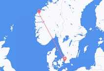 Fly fra Volda til Malmø