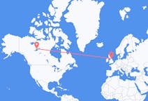 Flights from Yellowknife, Canada to Durham, England, England