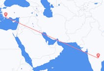 Voli from Hyderabad, India to Dalaman, Turchia