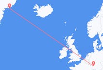 出发地 格陵兰库鲁苏克目的地 德国卡尔斯鲁厄的航班