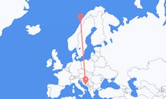 Flyreiser fra Mostar, til Bodø