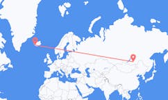 Flights from the city of Chita, Russia to the city of Reykjavik, Iceland