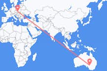 Flyg från Broken Hill, Australien till Ostrava, Tjeckien