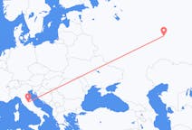 Flights from Nizhnekamsk, Russia to Perugia, Italy