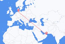 Flyreiser fra Muscat, Oman til Hamburg, Tyskland