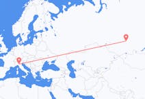 Flights from Krasnoyarsk, Russia to Parma, Italy