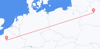 Vluchten van Frankrijk naar Belarus