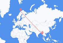 Flyreiser fra Yangon, Myanmar (Burma) til Tromsö, Norge