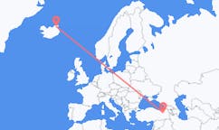 เที่ยวบิน จาก Thorshofn, ไอซ์แลนด์ ไปยัง แอร์ซูรุม, ตุรกี