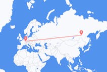 Flights from Neryungri, Russia to Karlsruhe, Germany
