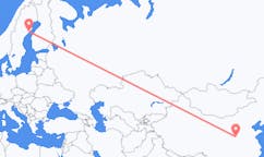 出发地 中国运城市目的地 瑞典于默奥的航班