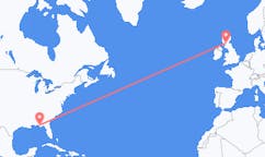Loty z Panama, Stany Zjednoczone do Glasgow, Szkocja