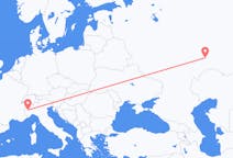 Flyg från Samara, Ryssland till Turin, Italien