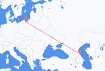 Flyg från Machatjkala, Ryssland till Gdansk, Polen