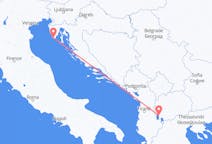 Flights from Pula to Ohrid