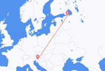Flyg från Ljubljana, Slovenien till Sankt Petersburg, Ryssland
