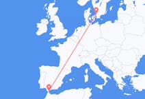 Flyg från Gibraltar, Gibraltar till Ängelholm, Sverige
