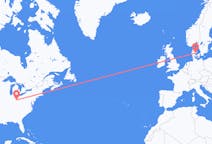 Flyreiser fra Dayton, USA til Aarhus, Danmark