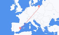 Vluchten van Alicante, Spanje naar Bydgoszcz, Polen