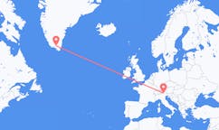Flyg från Narsarsuaq, Grönland till Bolzano, Grönland