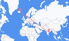 Рейсы из Раджамандри, Индия в Эйильсстадир, Исландия