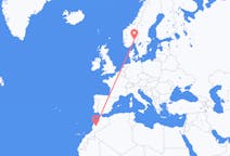 Flyg från Marrakech, Marocko till Oslo, Norge