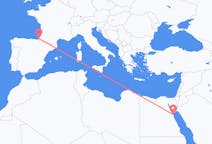 Flyrejser fra Hurghada, Egypten til Biarritz, Frankrig