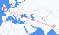 出发地 印度出发地 因帕爾前往威尔士的加迪夫的航班