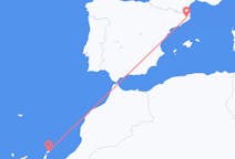 Vluchten van Lanzarote, Spanje naar Gerona, Spanje