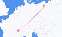 เที่ยวบิน จาก บิดกอสซ์, โปแลนด์ ถึงแชมเบอรี่, ฝรั่งเศส