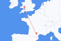 Flyg från Carcassonne, Frankrike till Cardiff, Wales
