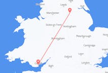 Vluchten van Doncaster, Engeland naar Cardiff, Wales