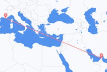 Vluchten van Ras al-Khaimah naar Toulon