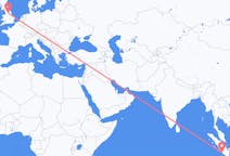 Flyg från Bengkulu, Indonesien till Leeds, England