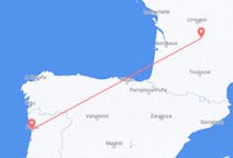 Flights from Brive-la-Gaillarde in France to Porto in Portugal