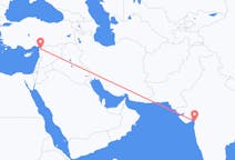 Vluchten van Surat, India naar Hatay (provincie), Turkije